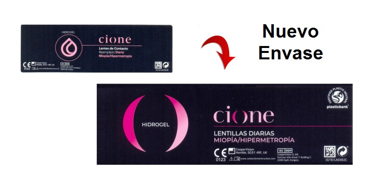 Cione HIDROGEL Diaria - Miopía-Hipermetropía (30 Lentillas)
