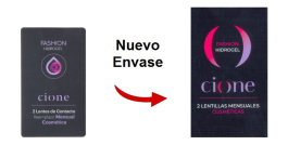 Cione FASHION HIDROGEL Mensual Cosmética (2 Lentillas)