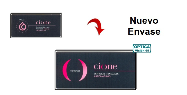 Cione HIDROGEL Mensual - Astigmatismo (3 Lentillas)