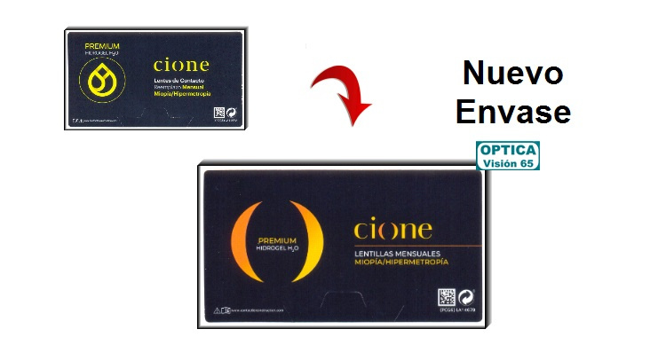 Cione PREMIUM HIDROGEL H2O Mensual - Miopía-Hipermetropía (6 Lentillas)