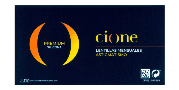 Cione PREMIUM SILICONA Mensual - Astigmatismo (3 Lentillas)