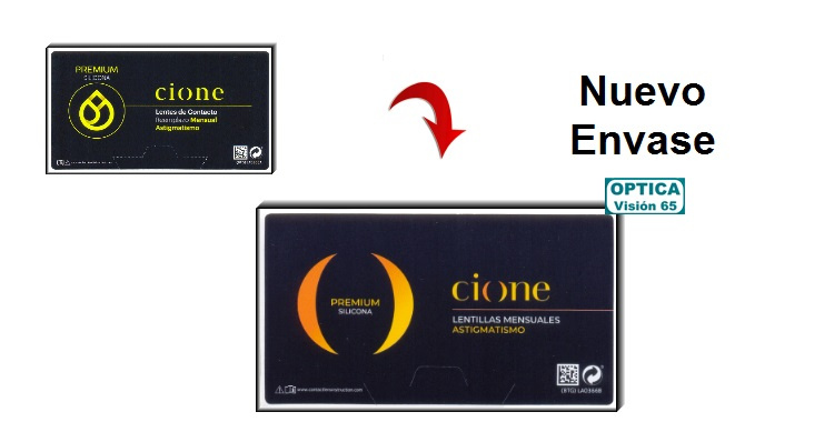 Cione PREMIUM SILICONA Mensual - Astigmatismo (3 Lentillas)