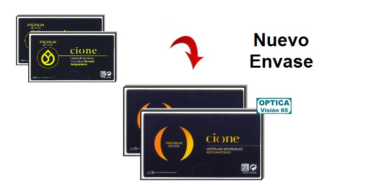 Cione PREMIUM SILICONA Mensual - Astigmatismo (6 Lentillas) 2x3 Pack
