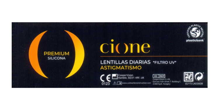 Cione PREMIUM SILICONA Diaria - Astigmatismo (30 Lentillas)