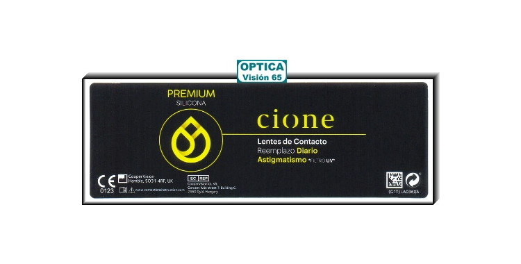 Cione PREMIUM SILICONA Diaria - Astigmatismo (30 Lentillas)