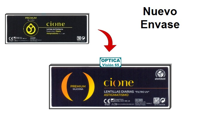 Cione PREMIUM SILICONA Diaria - Astigmatismo (30 Lentillas)