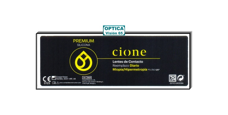 Cione PREMIUM SILICONA Diaria - Miopía-Hipermetropía (30 Lentillas)