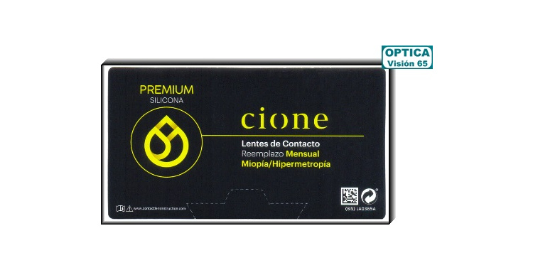 Cione PREMIUM SILICONA Mensual - Miopía-Hipermetropía (3 Lentillas)