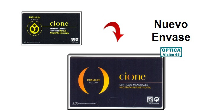 Cione PREMIUM SILICONA Mensual - Miopía-Hipermetropía (3 Lentillas)