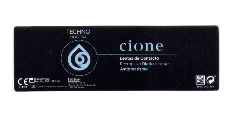 Cione TECHNO SILICONA Diaria - Astigmatismo (30 Lentillas)
