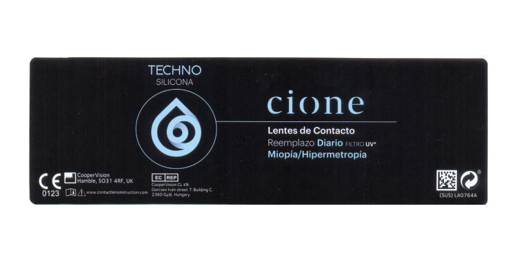 Cione TECHNO SILICONA Diaria - Miopía-Hipermetropía (30 Lentillas)
