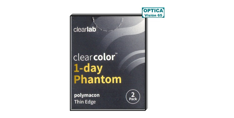 Clearcolor 1-day Phantom Sin Graduar (2 Lentillas)