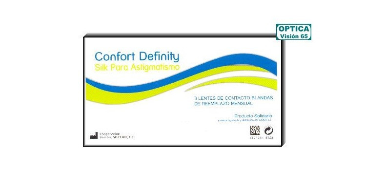 Confort Definity Silk para Astigmatismo (3 Lentillas)