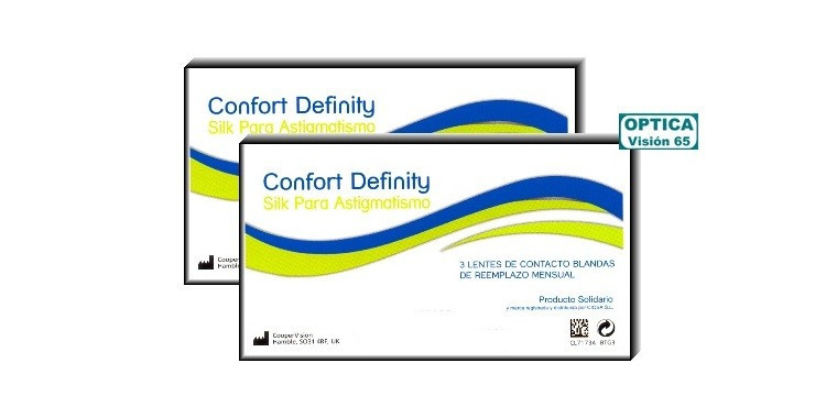 Confort Definity Silk para Astigmatismo (6 Lentillas) 2x3 Pack