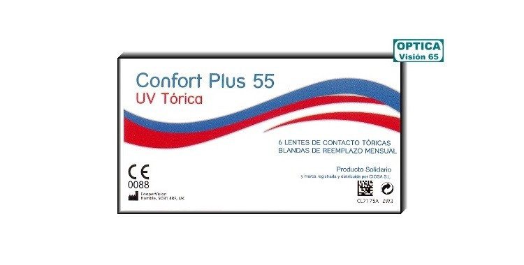 Confort Plus 55 UV Tórica (6 Lentillas)