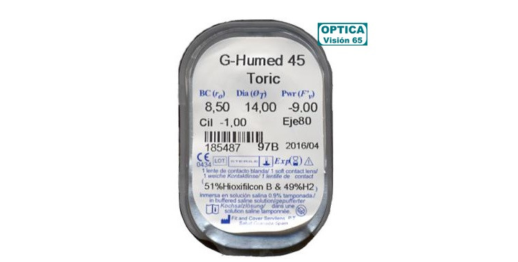 G-Humed 45 Toric (1 Lentilla)
