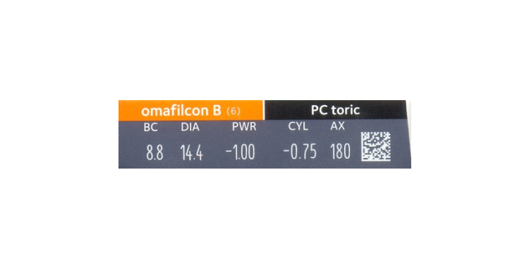 Proclear Toric (6 Lentillas + 1 Gratis) - Omafilcon B PC Toric (6 Lentillas + 1 Gratis)